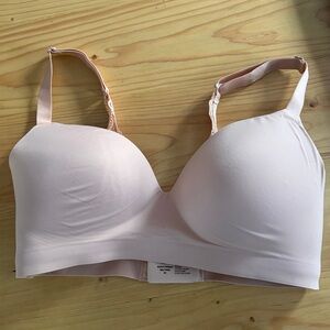 Soma Embliss Luxe Wireless Lace J Hook Bra Size 36D EXCELLENT CONDITION Blush